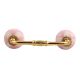 Pink Etched Ceramic Bridge Handle